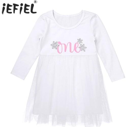 Summer Princess Kids Baby Dress For Girls Fancy Mesh Tulle Tutu Dress Long Sleeve Sequins Party 1st First Birthday Baptism Dress