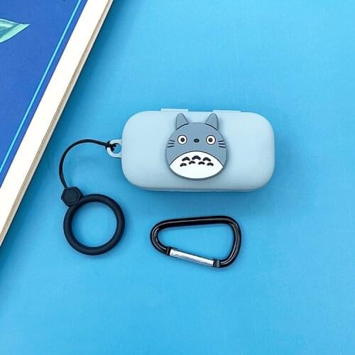 Cute Silicone Case For QCY T5 T5s Protective Case Wireless Bluetooth Earphone Portable Headset Cover with Anti Lost Buckle
