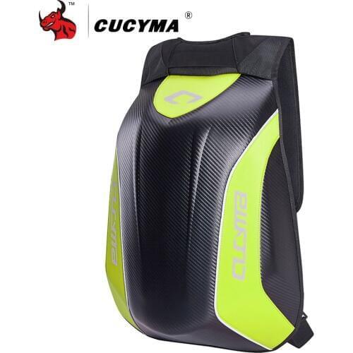 CUCYMA Motorcycle Bag Waterproof Motorcycle Backpack Carbon Fiber Motocross Racing Riding Helmet Bag Motorbike Backpack