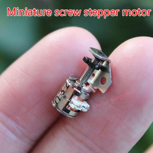 Small Mini 6mm Stepper Motor 2-Phase 4-Wire Precision Tiny Stepping Motor Slider Screw Nut Moving Block