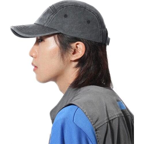Clape Casual 5 Panel Cap Adjustable Hip Hop Baseball Cap Distressed Cotton Dad Hat Snapback Trucker Caps Bone Curved Bill SunHat