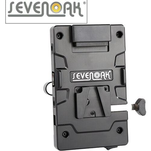Sevenoak SK-BT03 V-mount V Mount Battery Mounting Plate Adapter + Power Supply Cable for Universal 15mm Rod System DSLR Camera