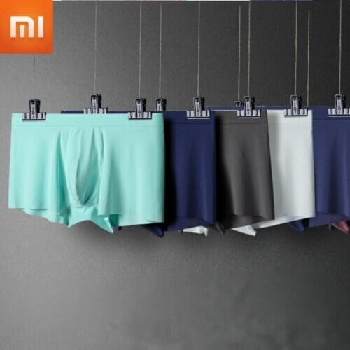 New Xiaomi Mijia seamless ice silk underwear for men Quick-drying silky 3D mens boxer Breathable Cool Elasticity Men Panties