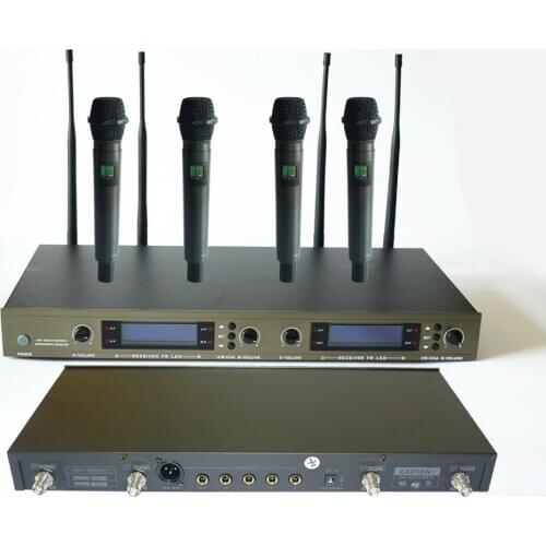 U-4004-OK-2H-B High Quality UHG PLL Wireless Karaoke Microphone for Stage Singing or KTV With Handheld Microphone