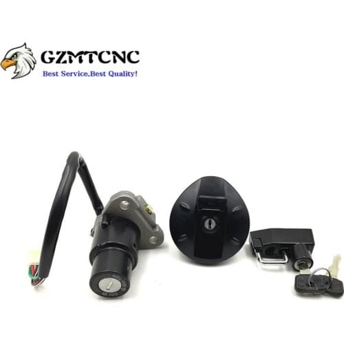 XG250 Motocross Ignition Switch Fuel Tank Cover Cap Lock Helmet Safety Locks Key Set for Yamaha Tricker XG 250