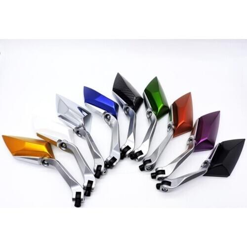 2 Pcs Motorcycle Mirror Scooter E-Bike Rearview Mirrors Electrombile Back Side Convex Mirror 8mm 10mm Universal for HONDA SUZUKI