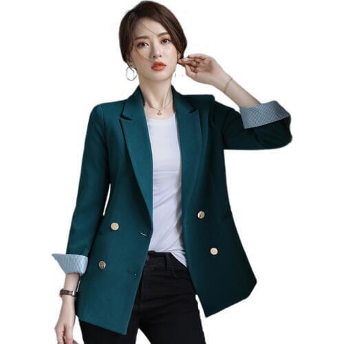 2020 Spring Autumn New suit Jacket Female interview professional workwear black Large Size Blazers suit for Women M124