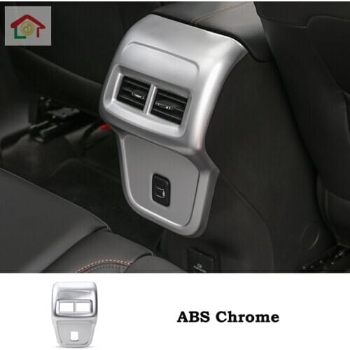 1 Pcs ABS Car Interior Rear Air Condition Vent Outlet Decoration Cover Stickers For Chevrolet Equinox 2017 Up Car Styling
