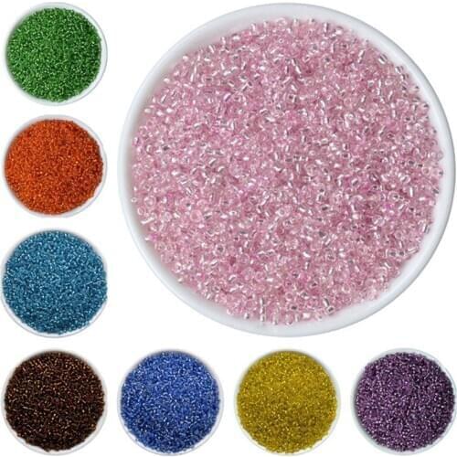 2MM Silver Lined Round Hole Czech Glass Seed Spacer Beads 1000pcs/lot Austria Crystal Round Beads For Jewelry Making Kids DIY