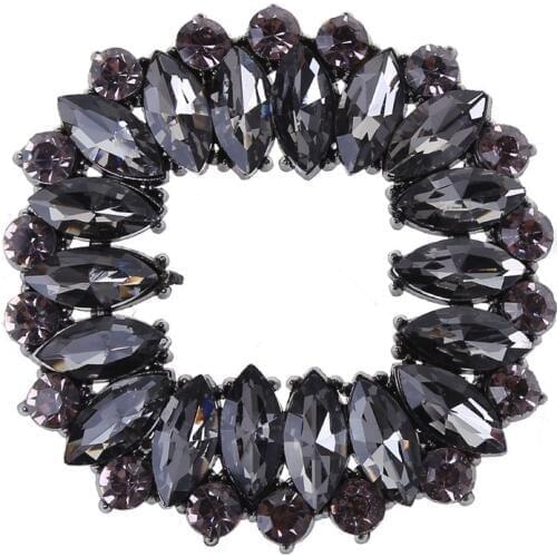 2 Pcs/Set Shoe Clip Zinc Alloy Square Hollow Rhinestone Floral Glitter Luxury Clips DIY High Heel Buckle Bridal Wedding Shoes Ch