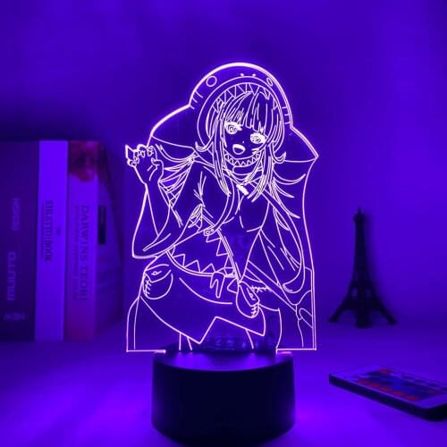 Anima 3D Lamp Genshin Impact Child Night Light Led Color Changing Usb Battery Powered Usb Lamp Gawr Gura Game Room Unique Gift