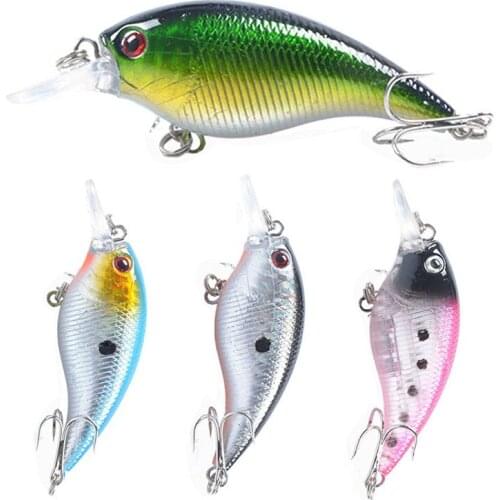 75mm/ 11g Bionic Floating Crank Anti-Corrosion Plastic Fishing Bait 3D Eyes Freshwater High Quality Fishing Lure Hard Bait