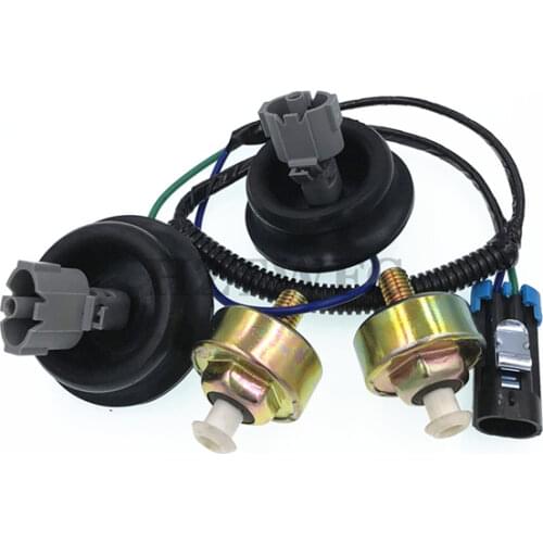 Free Shipping Knock Sensor With Harness Pair Kit Set 10456603 12589867 For Chevy GMC Silverado Cadillac