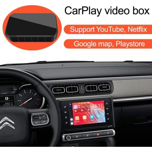 Wireless CarPlay Ai Box Supports YouTube Netflix Video GPS Navigation, for Citroen C3 C4 C5 C6; C3 C4 C5 Air Cross with CarPlay