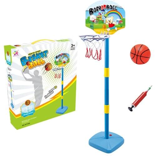 Children Basketball Playing Set Outdoor Sport Adjustable Stand Basket Holder Hoop Goal Game Mini Indoor Boy Kids Yard Game Toys