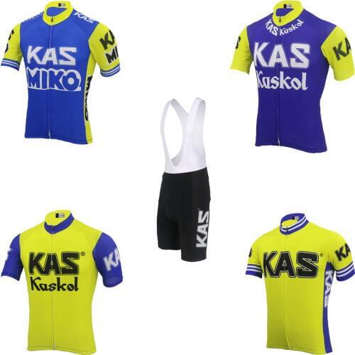 KAS cycling jersey set bike wear jersey set and bib shorts Gel Pad Outdoor sports Cycling clothing ropa Ciclismo MTB