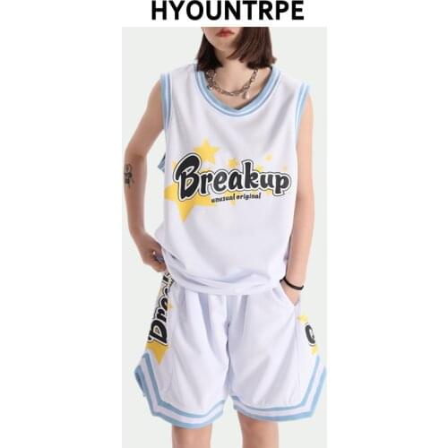 2 Pieces Sets Men Hip Hop Letter Sleeveless Vests and Elastic Waist Harajuku Shorts Joggers New Summer Fashion Streetwear Sets