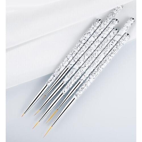 Hot 3Pcs Nail Art Drawing Pen Brush Painting Flower UV Gel Polish Manicure Tools Set