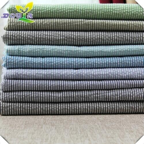 New TC Pinstripe fabrics seersucker shirt fabric wholesale spring stripe fabric