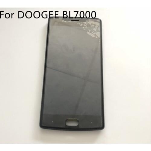 Used Original LCD Display Screen + Touch Screen + Frame For DOOGEE BL7000 MTK6750T Octa Core 5.5'' FHD 1920x1080 Free Shipping