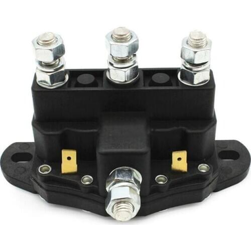 12V 5/16"-24 Reversing Polarity Contactor Relay Winch Motor Reversing Solenoid Switch Relay Threaded Studs 6 Terminals