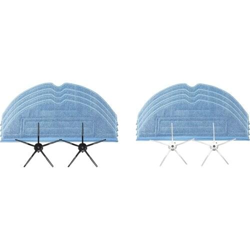 Mop Wipes, Side Brush, Replacement Pad for Roborock T7S Plus S7 Sweeper Accessories