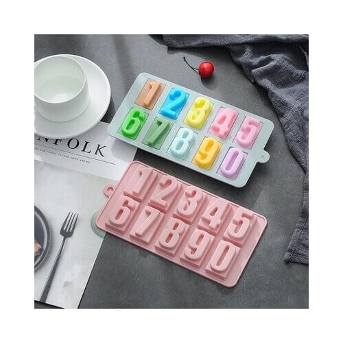 Silicone Mold For Birthday Anniversary Cake Decorating Dessert Baking Tools Chocolate Molds Number 0-9