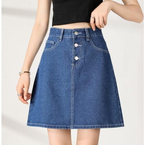 Denim Mini Plus Size Oversized 5Xl Large Korean Fashion High-Waisted Vintage Summer WomenS Clothing Skirt Vetement Femme 2021
