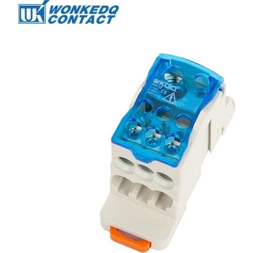 UKK125A Din Rail Terminal Blocks One in several out Power Distribution Box Universal Electric Wire Connector Junction Box