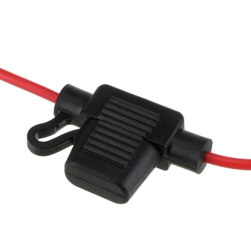 10 Pcs In-Line Fuse Holder Car Auto Mini Blade Waterproof 18AWG DC12V/24V/32V