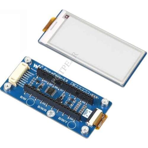 2.9inch E-Paper E-Ink Display Module (B) SPI 296×128 for Raspberry Pi Pico