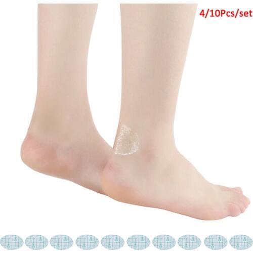 4/10Pcs Women Girls Anti-wearing Heel Sticker Foot Care Tools Adhesive Hydrocolloid Gel Blister Plaster Pedicure Patch