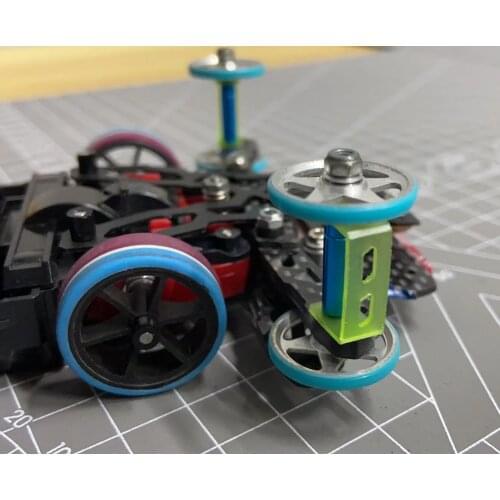 4pcs CNC 19mm Front/Rear Universal Plastic Wheel Stabilizer Lightweight Guide Wheel Anti-tilting Parts for Tamiya Mini 4WD Car