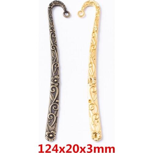 5 pieces of retro metal zinc alloy Bookmark pendant pendant for DIY handmade jewelry necklace making 6704