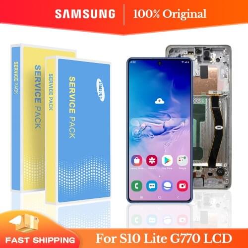 6.7" Original For Samsung Galaxy S10 Lite LCD Display SM-G770F/DSM SM-G770U1 LCD Touch Screen Digitizer Assembly Repair Parts