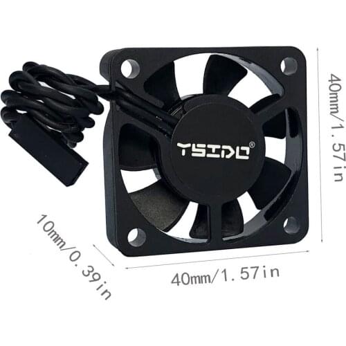 2 Pcs YSIDO Car Model Accessories 4010 Brushless Motor Cooling Fan 8.4V 16000RPM Aluminum Fan With Cooling Motor