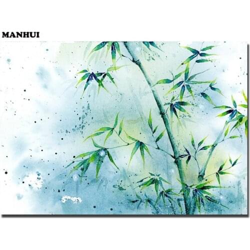 DIY Diamond Painting Embroidery Bamboos Diamond Painting Cross Stitch Rhinestone Mosaic Painting Home Decoration BCD403