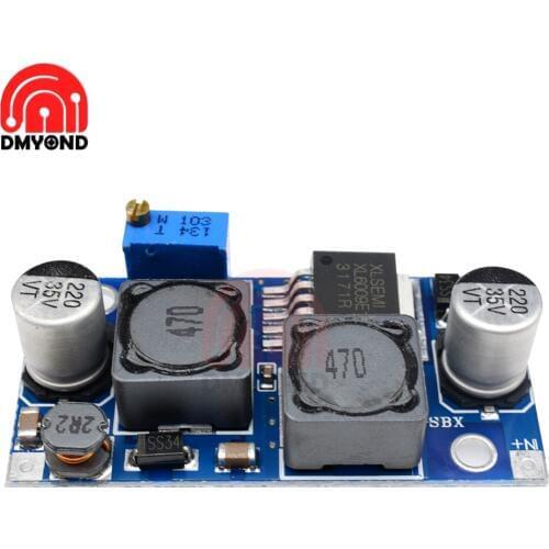 DC 12V XL6009 Automatic Buck Bost Converter Adjustable Step Up Step Down Board Module Solar panels 1.25-36V Voltage Board MOSFET