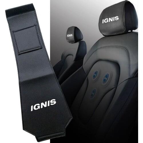 Car Cover Seat For Suzuki IGNIS Auto Pillows Case With Pockets Carbon Fiber Massager Pad Protector Car Accessories Interior