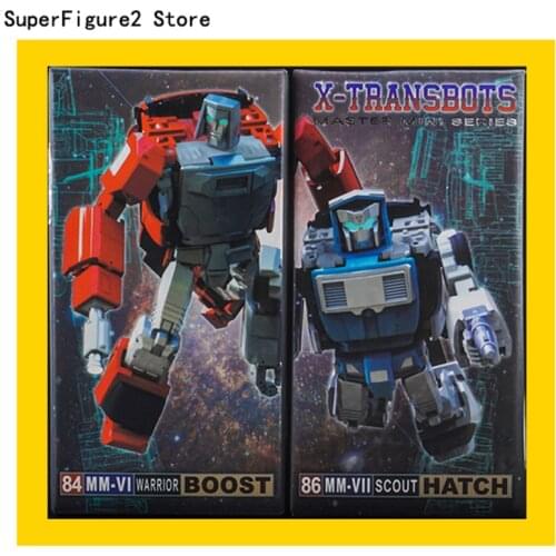 Transformation Action Figure XTransbots X-Transbots XTB MM-VI MMVI Boost Windcharger & MM-VII Hatch