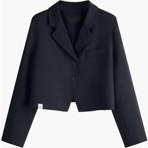 Женские пиджаки с коротким рукавом Glufigh China At AliExpress