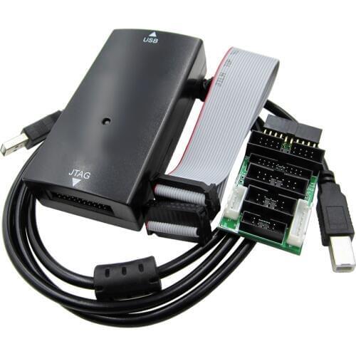 JLINK V9 Emulator Kit Simulator with Convert board USB cable Black color debugging tools, AMR Emulator support JTAG/Cortex/STM32