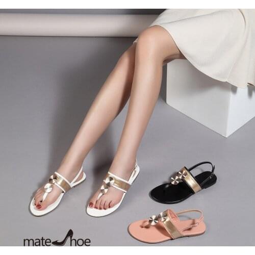 MATESHOE 2021 personality Open Toe Sandals New Style Flip Flops Comfortable Flat Bottom All-match Womens Shoes Ladies Sandals