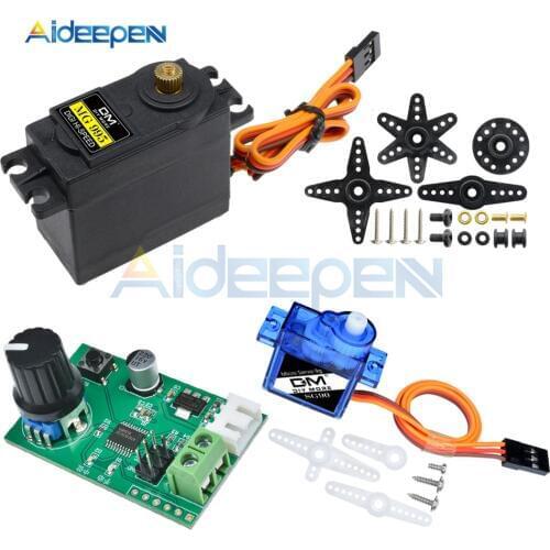 MG995 MG996R MG996 SG90 Servos Metal Gear RC Servo Car Robot Helicopter Boat Remote + MG995 SG90 Steering Gear Debugging Module