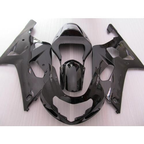 Custom Fairing kit for GSXR600 750 01 02 03 GSXR 600 GSXR750 2001 2002 2003 ABS Top gloss black Fairings set+Gifts SC55
