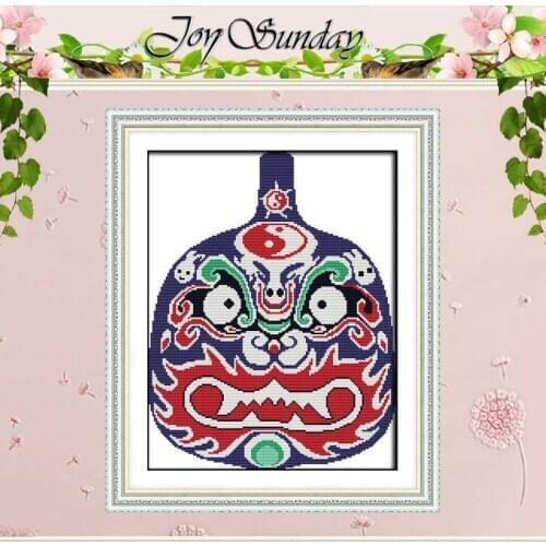 National Wind Vase Patterns Counted Cross Stitch 11CT 14CT Cross Stitch Set Wholesale DIY Cross-stitch Kit Embroidery Needlework