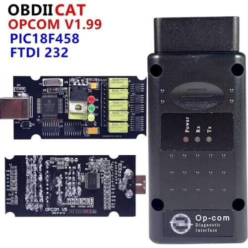 OBDIICAT 2020 V1.99 OPCOM V1.95 Professional Diagnostic Tool For Op-e/l OP COM OP-COM With PIC18F458 Firmware V1.95Auto Scanner