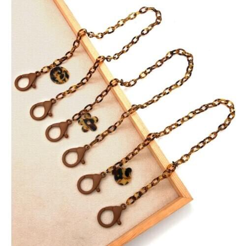 Mask Anti-lost Lanyard Hanging Rope Necklace Cute Fashion Traceless Ear Chain With Hooks Universal Bronze For Outdoor Storage