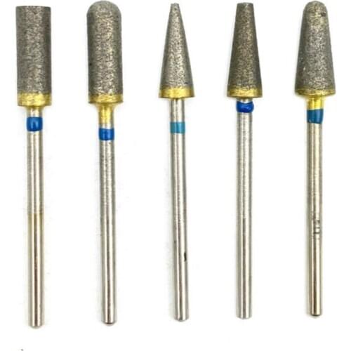 Fully- Sintered Diamond HP Polisher Grinder for Polishing Trimming Drill 2.35mm Shank Dental HP Burs 140/170 Meshes