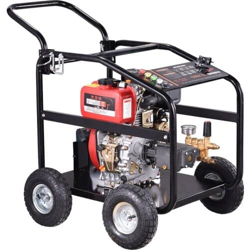 Diesel Power Ultra High Pressure Car Washing Machine Portable Washing Machine Electric Start Multiple Nozzles Long Range Clean